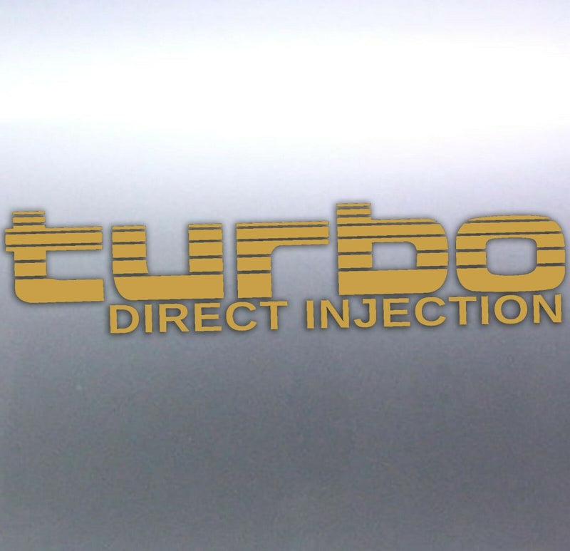 Gold Turbo Direct Injection Stickers Toyota Landcr