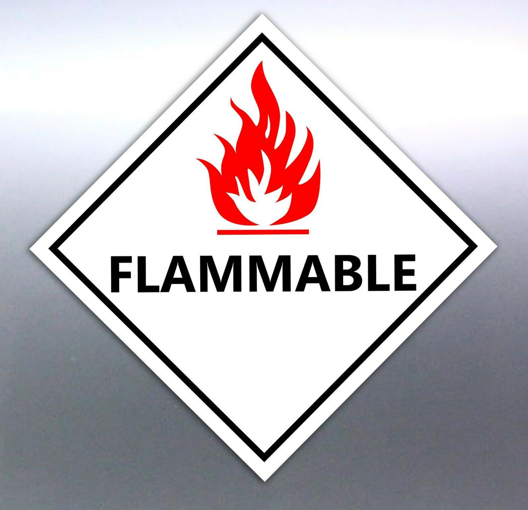 220 mm Flammable sticker Sign vinyl sticker HAZMAT label