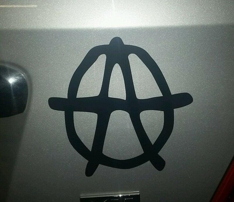 Anarchy A symbol uprising devil 150x150 mm vinyl c