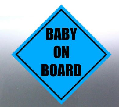 4 Baby on board sticker Sign vinyl cut inside the help new born