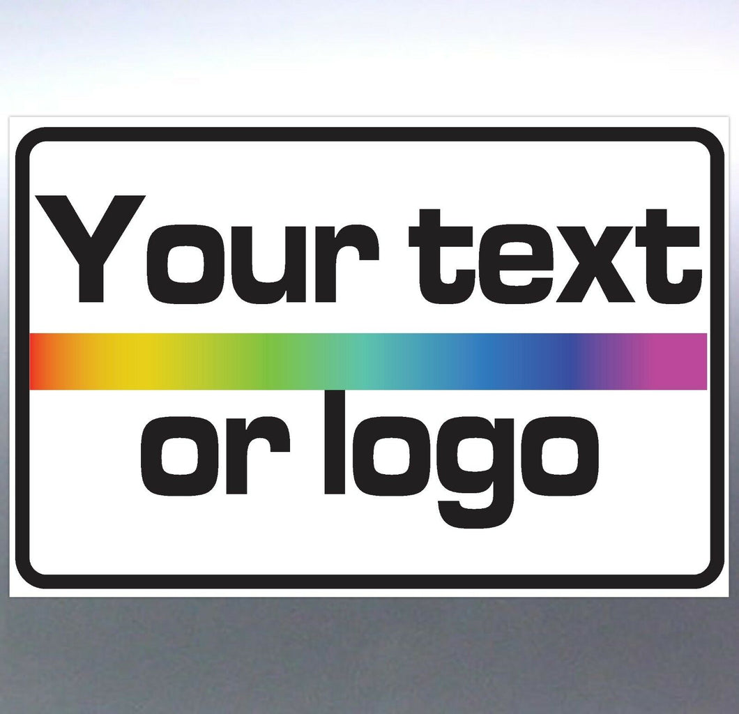 Custom Corflute sign 300x300x5mm business Text log