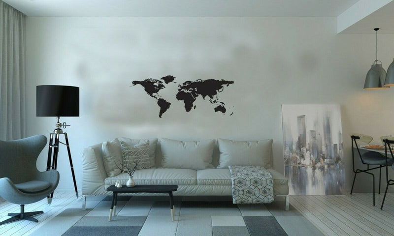 Large world map sticker for wall window car sticke