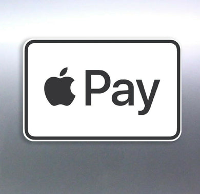 Apple Pay available stickers 90x60mm Business pay 
