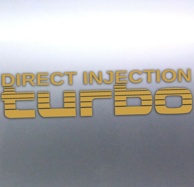 Gold Direct Injection Turbo Stickers Toyota Landcr