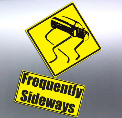 Frequently sideways funny bunnout Vinyl cut Car st