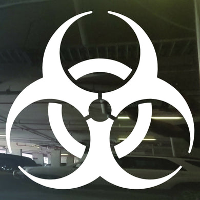 Hazard Bomb Toxic Symbol Gas Sign Vinyl cut Shape 