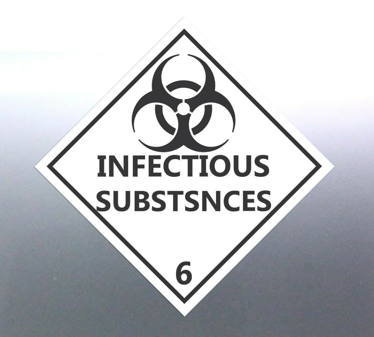 Sticker Infectioase Infectious Substances 6 Sticker – Hazard Safety Decal | Brisbane ...