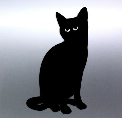 Sitting cat Sticker Vinyl cut Australia 180x105mm 