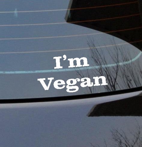 I'm Vegan Sticker Car Decal Vinyl Jdm Novelty cust