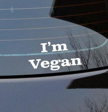 I'm Vegan Sticker Car Decal Vinyl Jdm Novelty cust