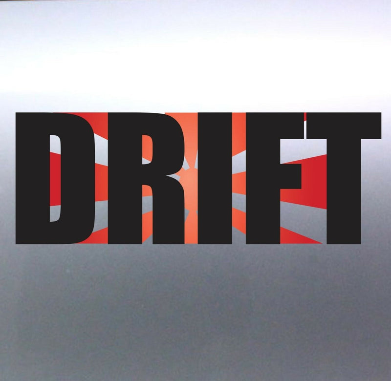 Drift with Rising Sun Race Sport Car vinyl Sticker