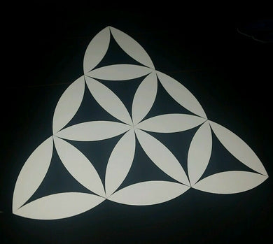 Sacred geometry triangle alien Car vinyl Sticker s