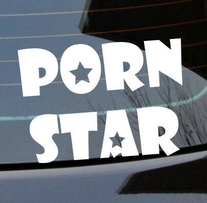 Porn Star Sticker 210x155mm 4x4 car vinyl funny pa