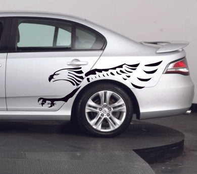 2 x Large eagle design for side of the car Tyre 13
