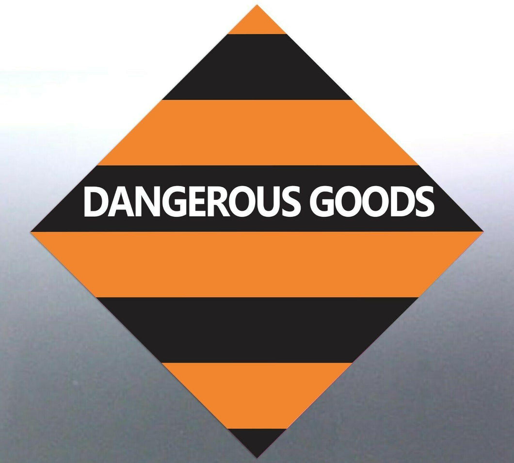 4x 22cm Dangerous goods Sticker vinyl Danger Hazar