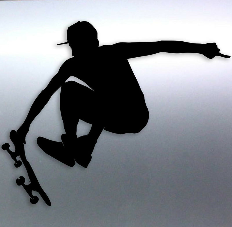 Skateboarder vinyl cut Sticker 125 x 100 mm Premiu