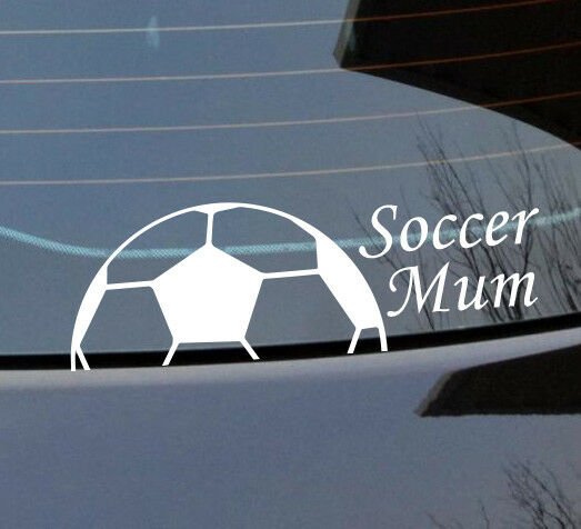Soccer mum Sticker 210mm Premium working hard kids decal