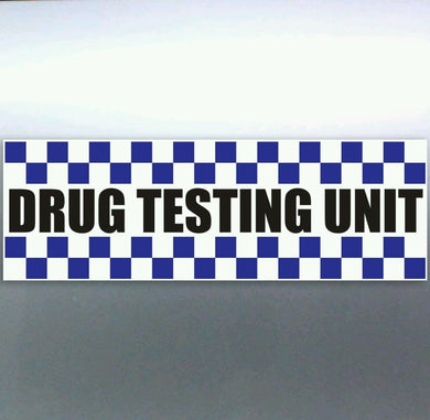 Police Drug Testing Unit Sticker pigs weed funny deaign