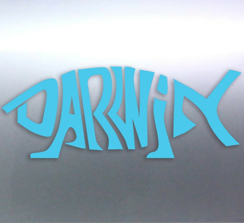 Darwin Fish vinyl cut sticker Australian made circle design