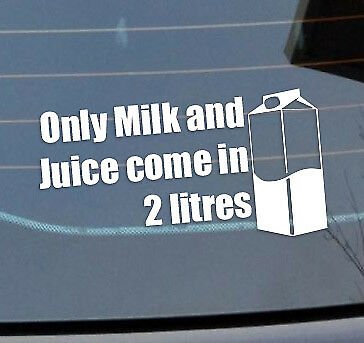 Only milk and juice come in 2 litres sticker at 21