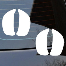 Load image into Gallery viewer, Pig Foot prints stickers vinyl cut Australian Animal design
