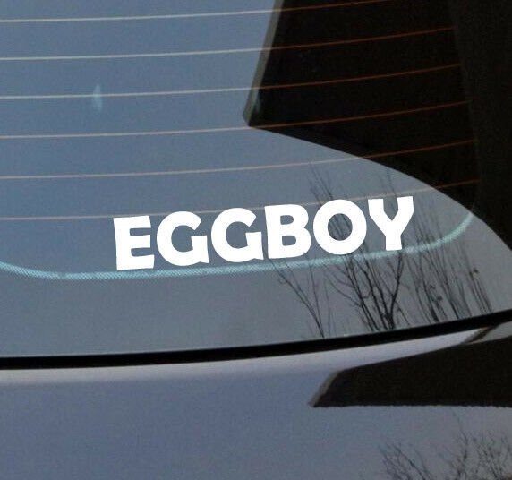 EGGBOY sticker funny vinyl cut sticker to support 