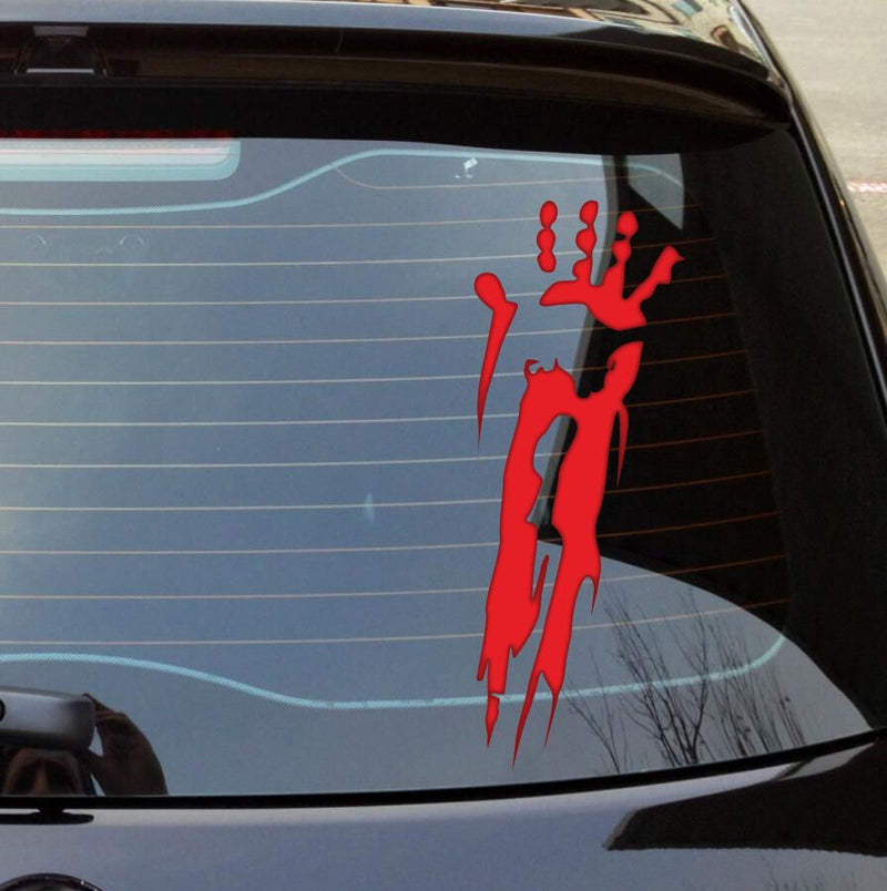 Large Blood Smear hand sticker life size 400x140mm