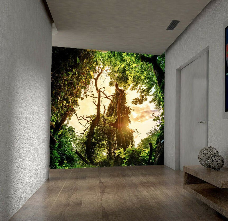 Rainforest Wallpaper mural vinyl material to suit 