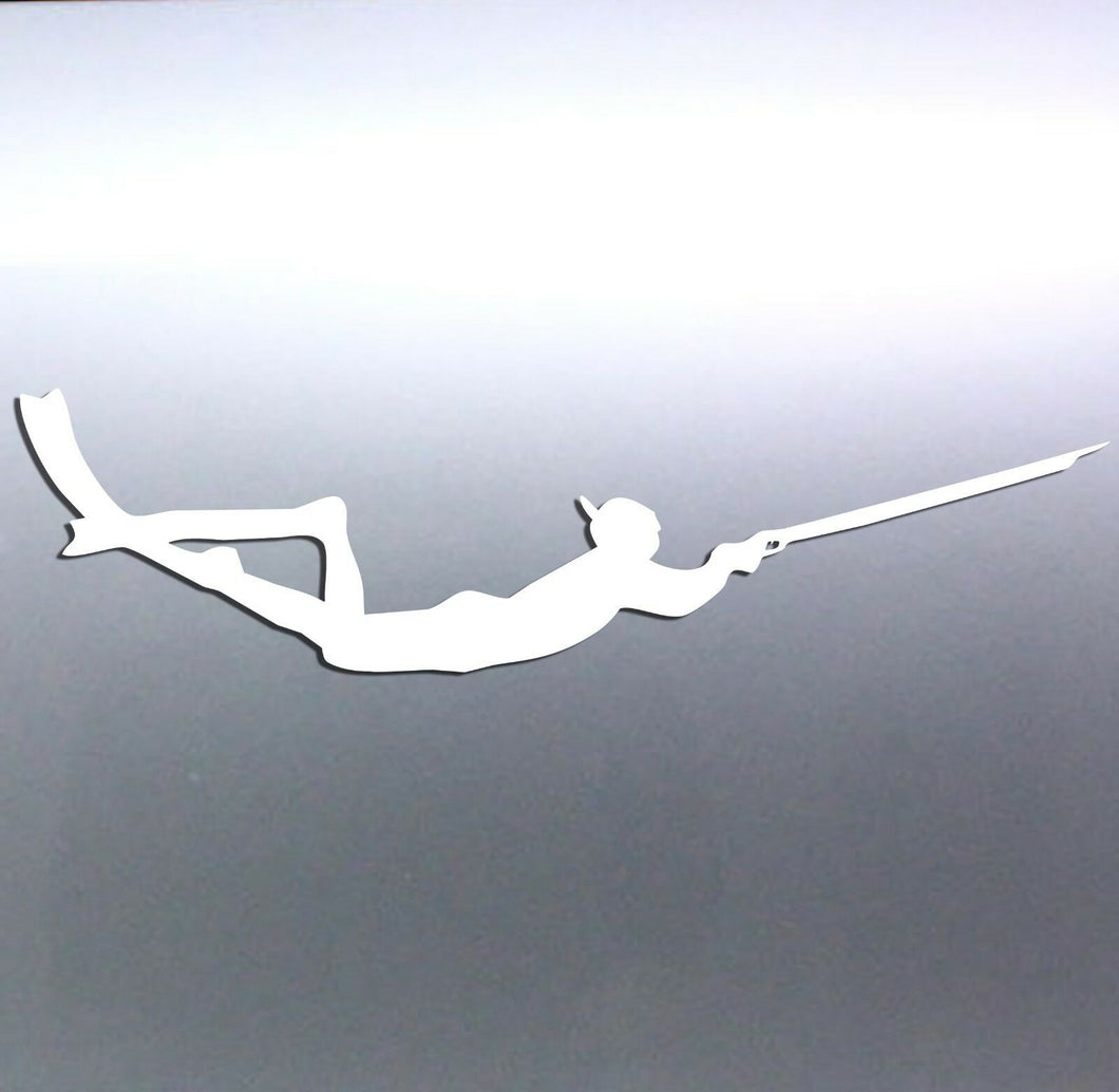 Spearfishing Spearo Vinyl cut Car Sticker 220×105