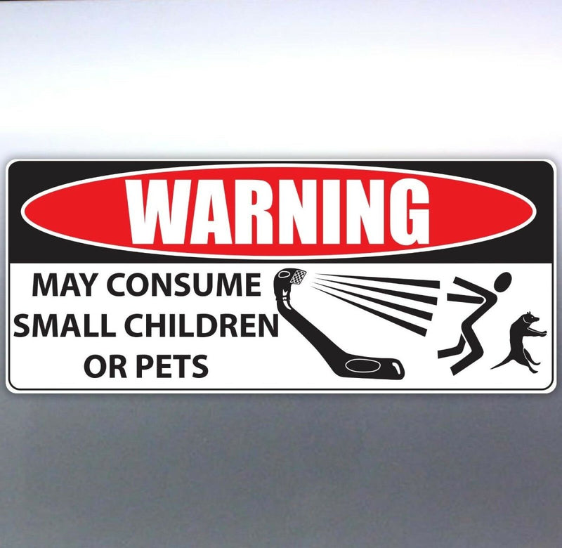 Warning Snorkel may consume small children or pet 