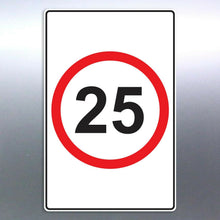Load image into Gallery viewer, Road sign sticker decal speed limit custom size an
