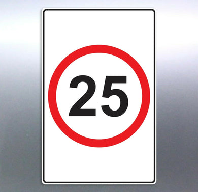 Road sign sticker decal speed limit custom size an