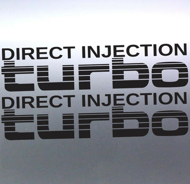 2x Direct Injection Turbo Stickers Toyota Landcrui