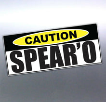 Load image into Gallery viewer, Spearfishing Spearo Caution Vinyl cut Car, Boat St
