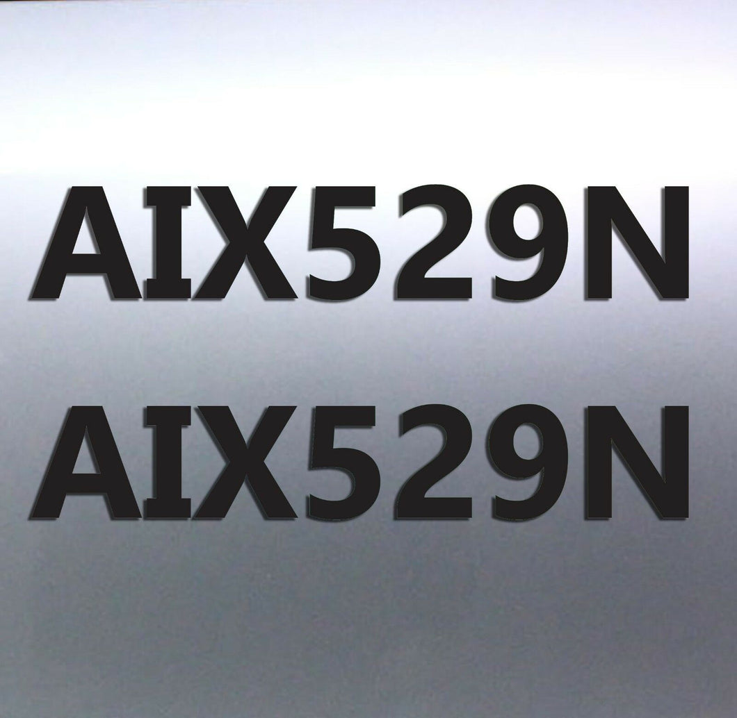 2 x Quality Boat Rego Vinyl Cut Sticker 100 mm hig