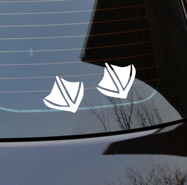Duck Foot prints stickers vinyl cut Australian Ani