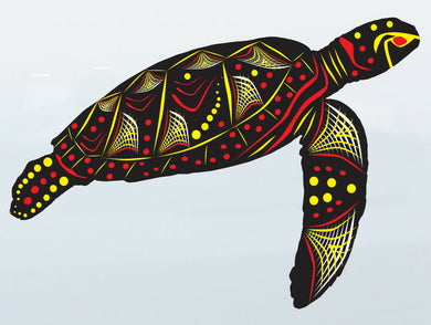 Turtle Aboriginal Sticker art Vinyl Car boat Austr