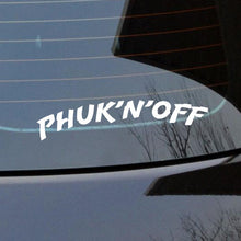 Load image into Gallery viewer, Phuk'n'off sticker 1 meter vinyl cut sticker fishi
