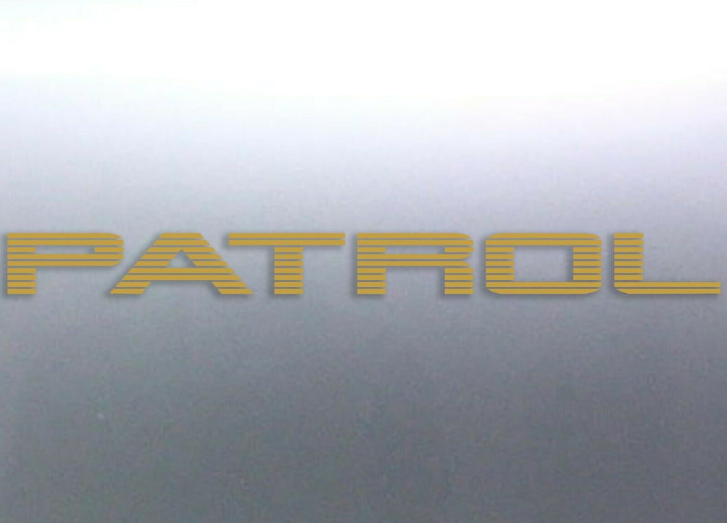 2 Massive Gold Patrol Sticker decal 1400 mm long 4