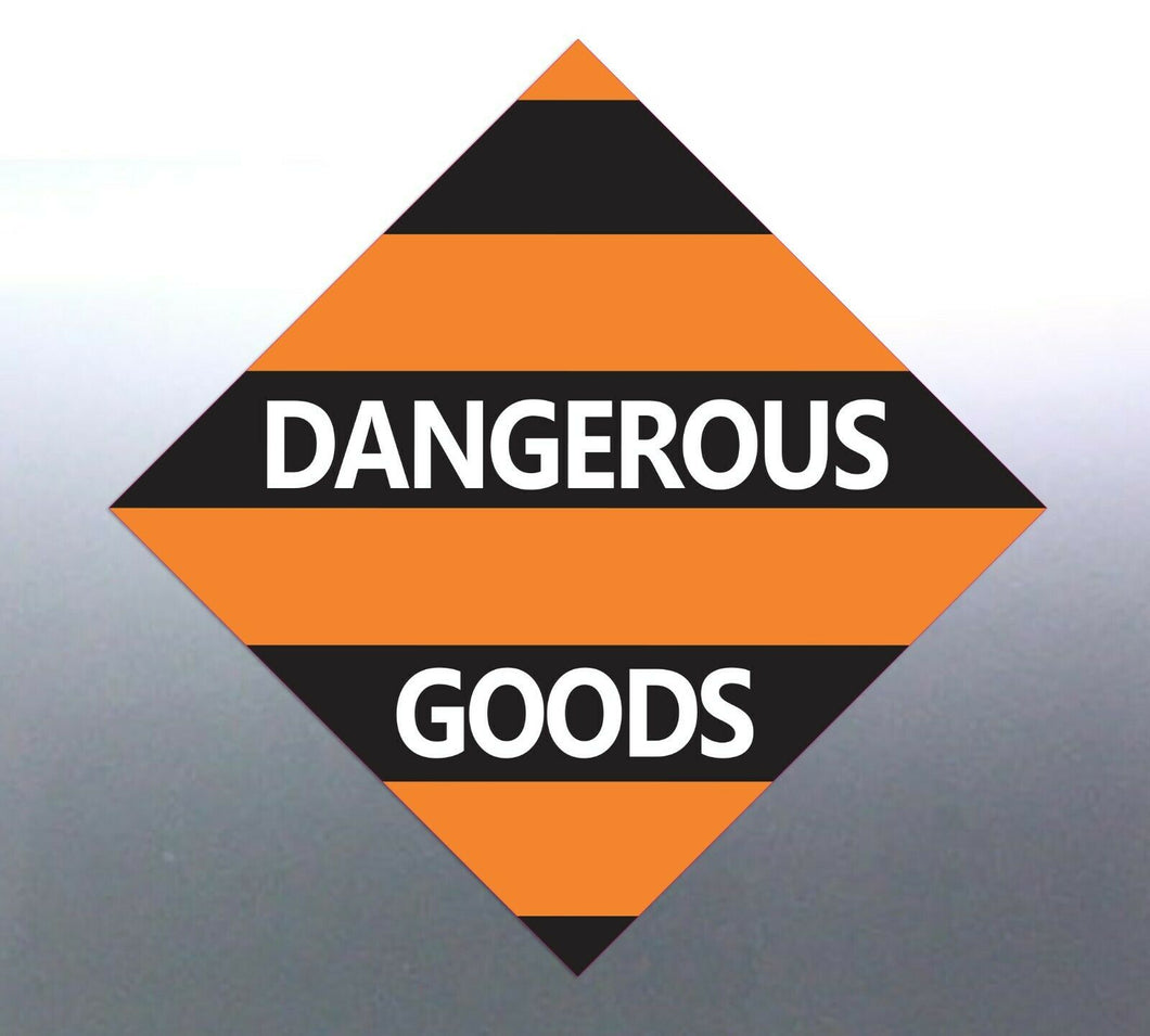 10 at 22cm Dangerous goods Decal Danger Hazard Mat