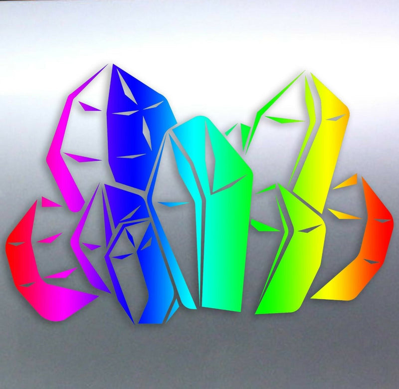 Crystal Sticker Vinyl Cut Edges Shards with points