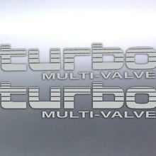 Load image into Gallery viewer, 2x Silver Turbo Multi-Valve Stickers Toyota Landcr

