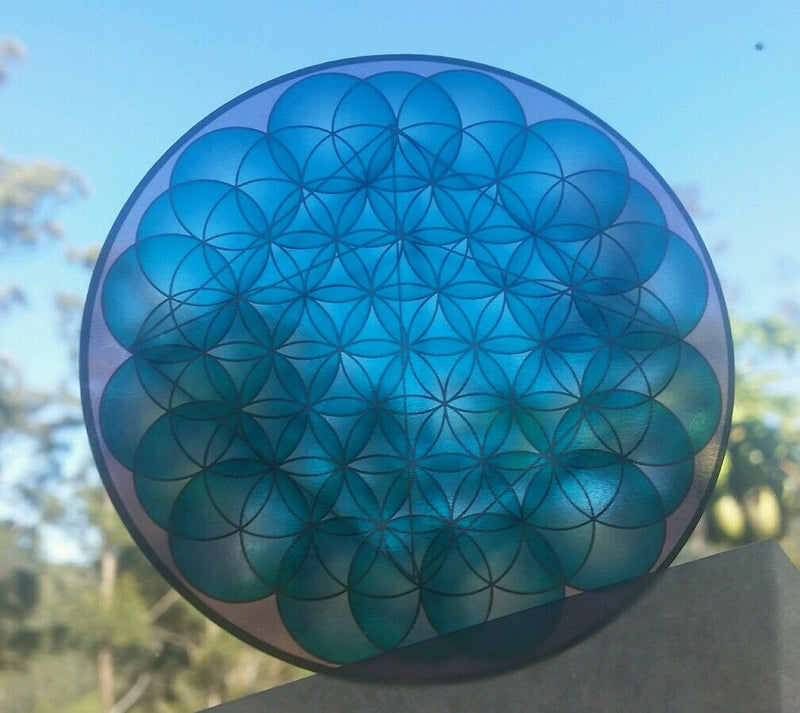Sacred geometry 3D pyramids trippy clear vinyl Sti