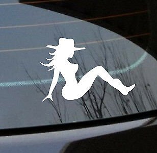 Sexy silhouettes cowgirl Sticker Australia made ba