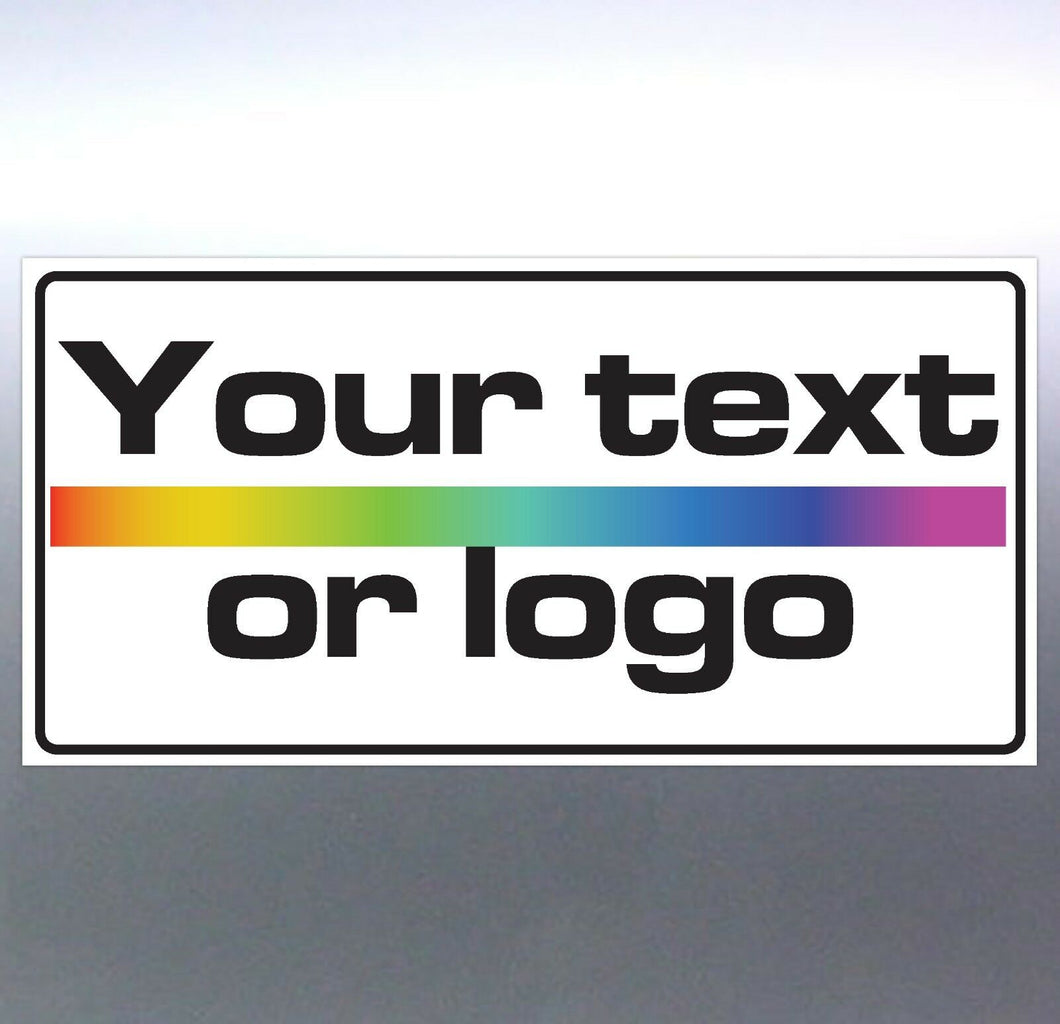 2 x Car door Magnets 800x400mm business Text Words logo