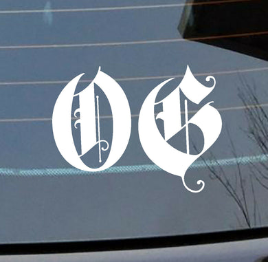 OG Original Gangster gangsta Vinyl Car Sticker 125