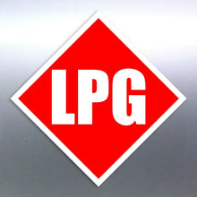 Load image into Gallery viewer, 220 mm LPG Sticker safety sign vinyl HAZMAT PPE Sa
