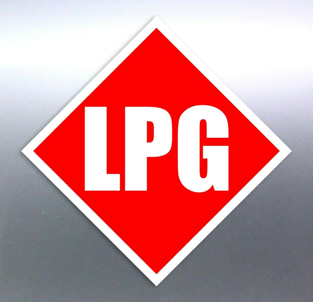 220 mm LPG Sticker safety sign vinyl HAZMAT PPE Sa