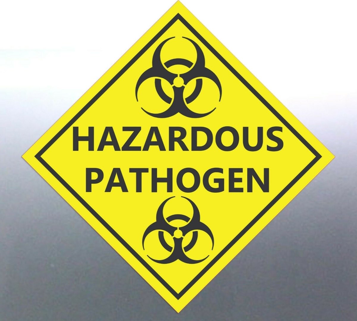 Pathogen Sticker Hazardous Pathogen Stickers – Yellow HAZMAT Warning Labels | Brisbane ...