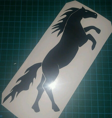 Horse stallion black or white Vinyl cut Car Sticke